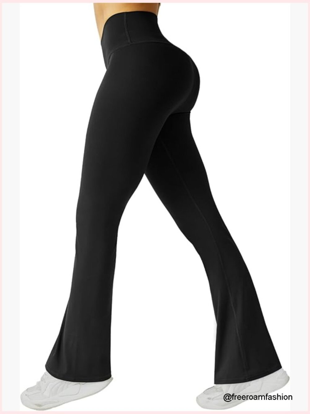 V Waist Bootcut Yoga Pants High Waisted Flared Leggings Tummy Control